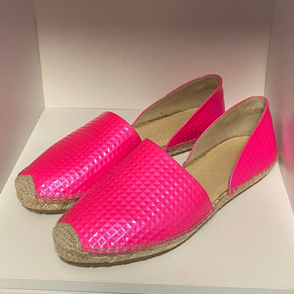 Hot Pink Jimmy Choo espadrilles- size 38